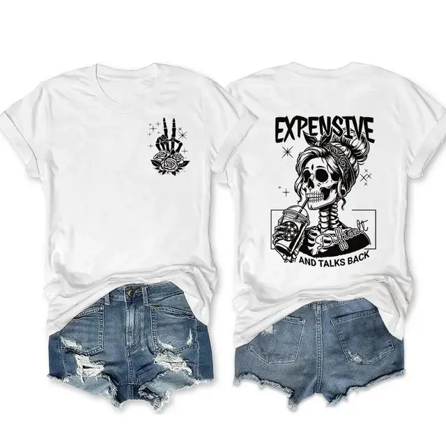 Rheaclots Expensive Difficult And Talks Back Printed Round White - Shop at LoveMi