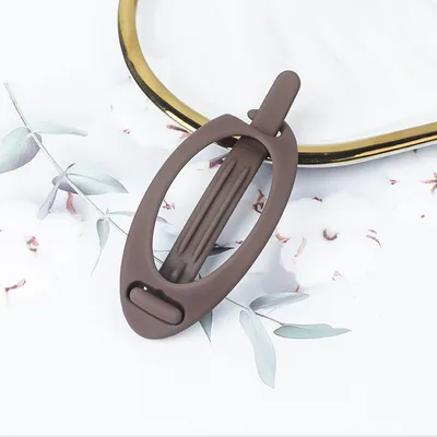 Simple Retro Hair Band Oval Barrettes Ms Coffee - Shop at LoveMi