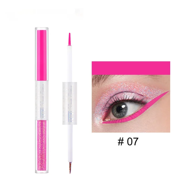 Double headed Eyeliner Thin Glitter Color 07 Colors - Shop at LoveMi