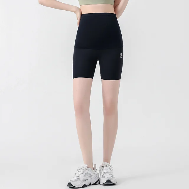 Pregnant Women's Safety Pants Thin Spring And Summer Outer Wear Seamless Black - Shop at LoveMi