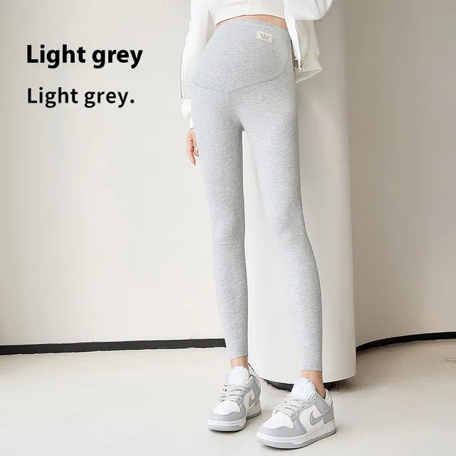 French Thread Full Waist Seamless Elastic Belly Support Pregnant Light Gray - Shop at LoveMi