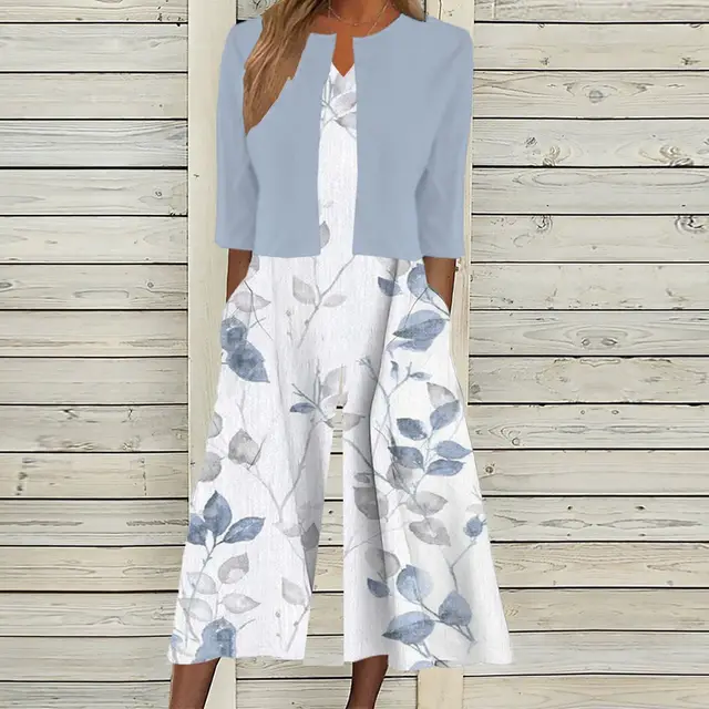 Women's Printed Pocket V neck Jumpsuit Jacket 3Style - Shop at LoveMi