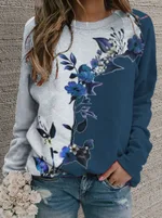 Women's Retro Casual Fashion Round Neck Sweater - Figure 3-3Xl