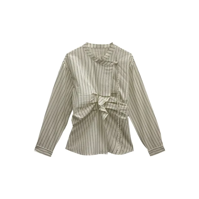 Women's Striped Shirt With Inner Design White Stripes - Shop at LoveMi