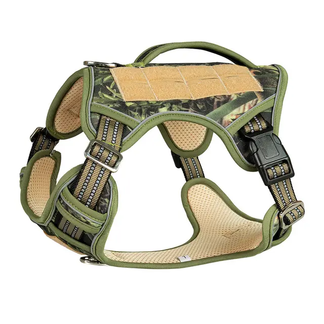 Search And Rescue Patrol Working Dog Tactical Chest Strap Forest Camouflage - Shop at LoveMi