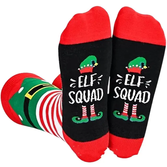 Christmas High top Letter Jacquard Cotton Socks Christmas Clothing - Shop at LoveMi