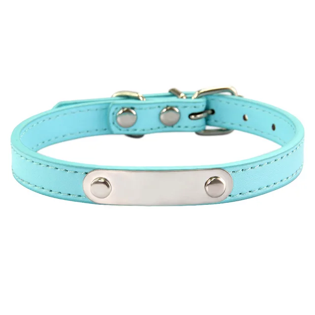 Simple Dog Collar Lettering To Prevent Loss Light Blue - Shop at LoveMi