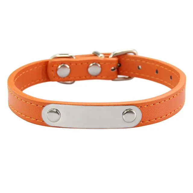 Simple Dog Collar Lettering To Prevent Loss Orange - Shop at LoveMi