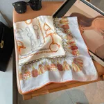 Women's Scarf Fashion Flower Artificial Silk - Chain Tassel Orange