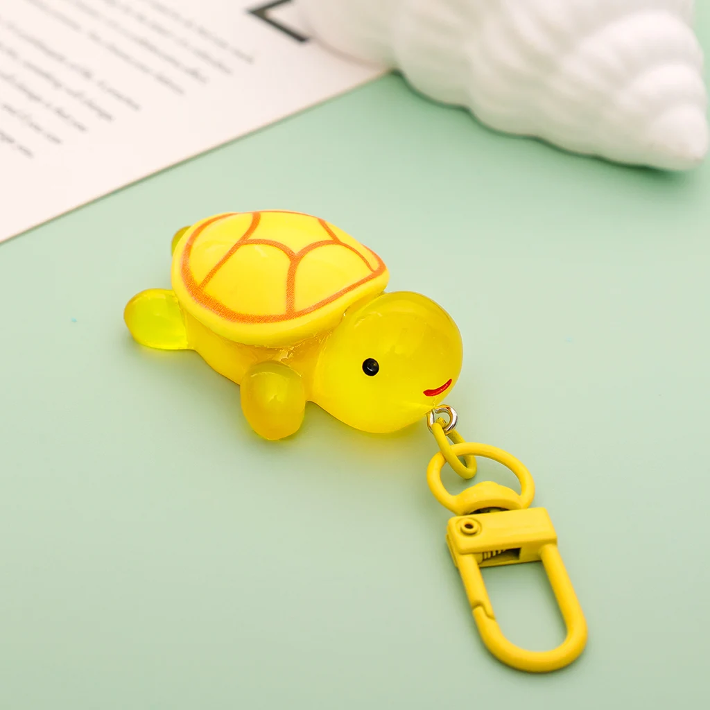 Luminous Little Turtle Keychain Cute Pendant - Yellow