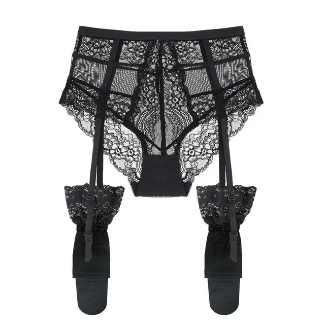 High Waist Underwear Women's Lace Crotch Hip Plus Size Black - Shop at LoveMi