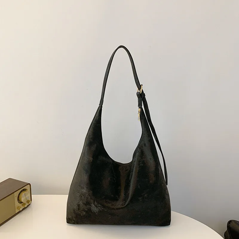 Fashionable Large Capacity Bag For Women Commuter Tote Black - Shop at LoveMi