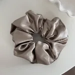 Retro Texture Large Intestine Hair Ring For Women - Light Coffee Hair Ring