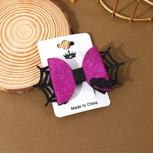 Halloween Barrettes Ghost Festival Party Festival Atmosphere Decor M3 Purple 1 - Shop at LoveMi