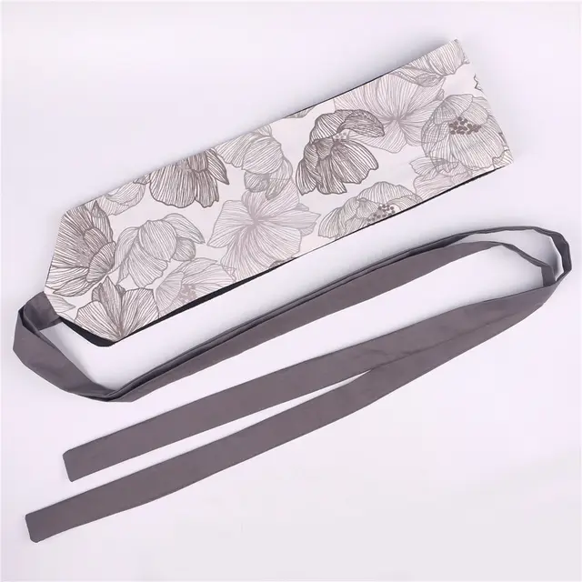 Hanfu Slimming Cotton And Linen Waist Vintage Belt Fine Brushwork Flower - Shop at LoveMi