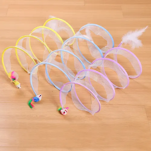 Pet Cat Tunnel Self Hi Relieving Stuffy Cat Toy Channel Kittens Supplies Stype Cat - Shop at LoveMi