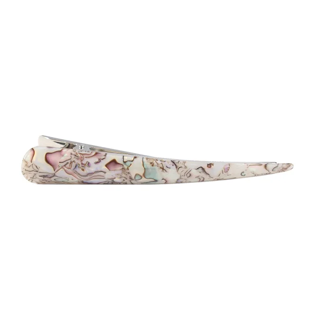 Acrylic Metal Hair Clips Hair Accessories Headdress Grip Ornament White - Shop at LoveMi