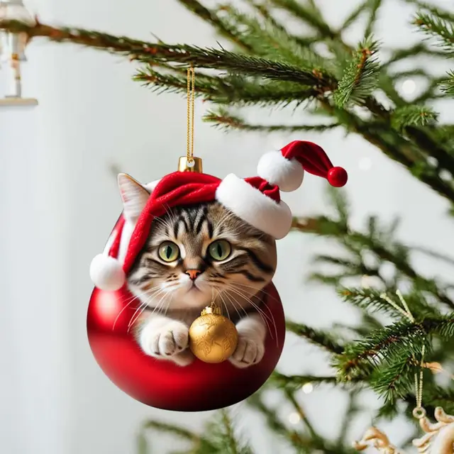 Christmas Creative Cat Car Pendant 7Style - Shop at LoveMi