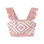 Pink Grid Top
