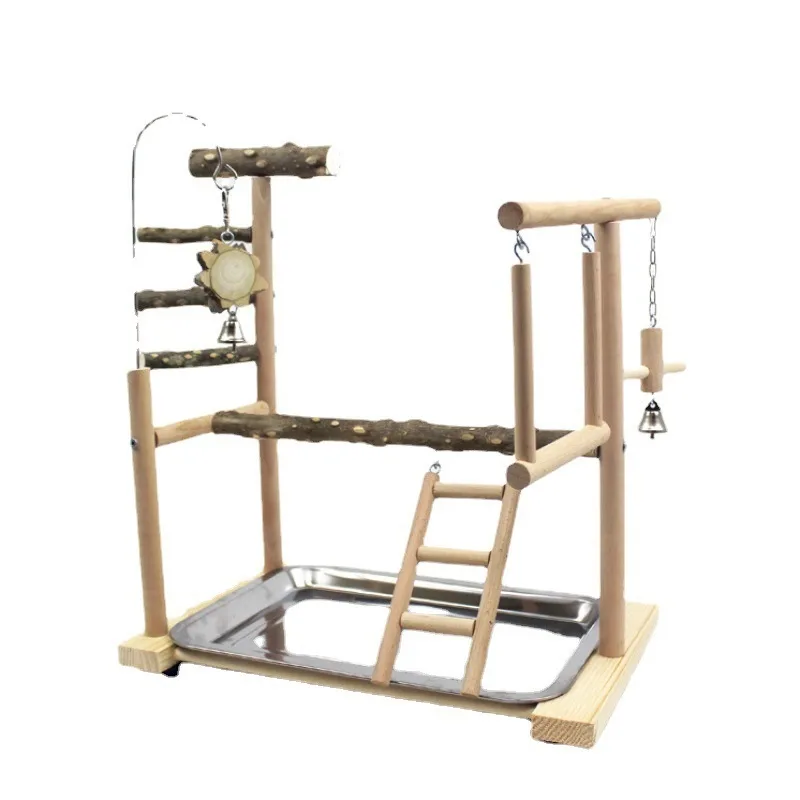 Parrot Toys Tiger Skin Peony Bird Stand Xuanfeng Xiaotai Stand Pepper Wooden Stand Sub stand Pole Pepper Wood - Shop at LoveMi