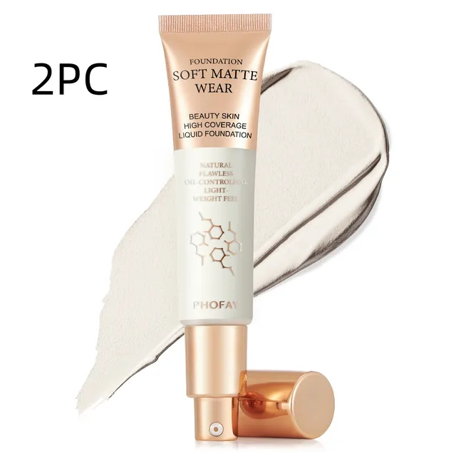 PHOFAY Full Coverage Foundation 01 2Pcs - Shop at LoveMi