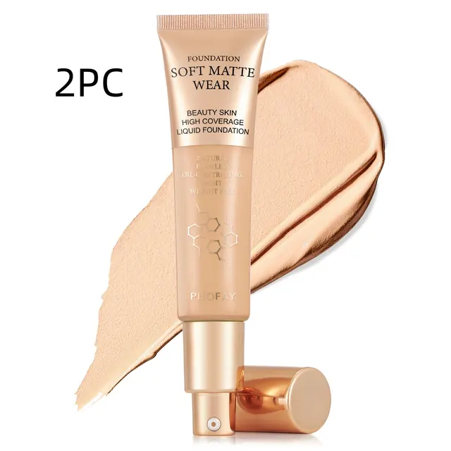 PHOFAY Full Coverage Foundation 03 2Pcs - Shop at LoveMi