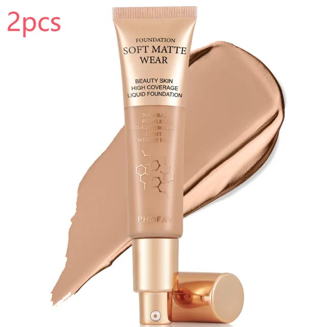 PHOFAY Full Coverage Foundation 06 2Pcs - Shop at LoveMi