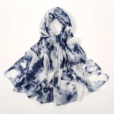 Spring And Summer Thin Fresh Flowers Floral Chiffon Printed Scarf Style39 - Shop at LoveMi