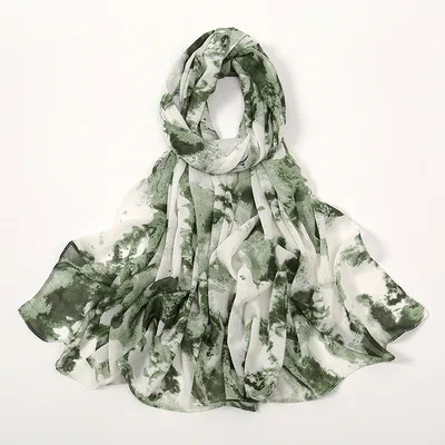 Spring And Summer Thin Fresh Flowers Floral Chiffon Printed Scarf Style40 - Shop at LoveMi