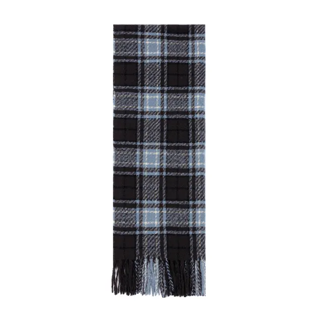 European And American Autumn And Winter Blue Plaid Scarf Shawl Tonglu Manufacturer Blue Plaid Scarf - Shop at LoveMi