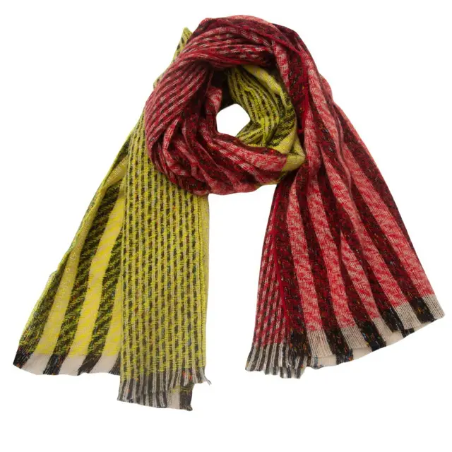 European And American Thorn Hair Removal Tool Striped Shawl 06 Orange Yellow - Shop at LoveMi