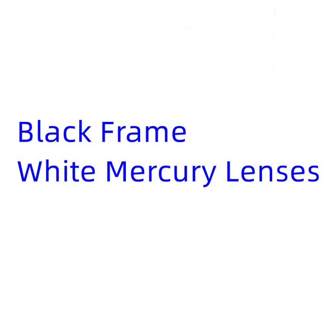 Round Spring Mirror Leg Metal Sunglasses Black Frame White Mercury - Shop at LoveMi