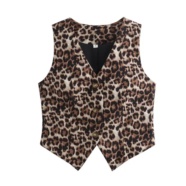 European And American Personalized Fashion Short Animal Pattern Vest Color - Shop at LoveMi