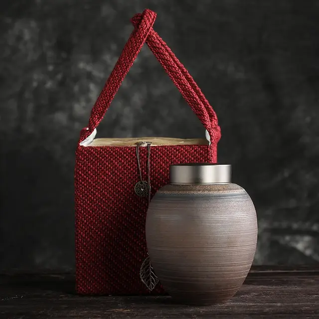 Tin Cover Thread Gilding Tea Pot Large Cloth Bag Packaging - Shop at LoveMi