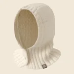 Special-interest Design Button Warm Knitted Hat - Beige
