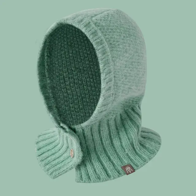 Special interest Design Button Warm Knitted Hat Green - Shop at LoveMi