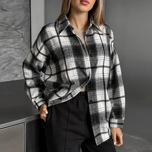 Classic American Plaid Shirt Plaid - Shop at LoveMi