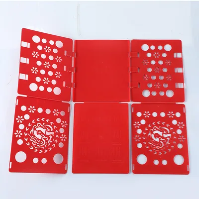 Lazy Folding Clothes Board Artifact Storage Packing Plate Stack Clothes Clothing T shirt Shirt Bright Red - Shop at LoveMi