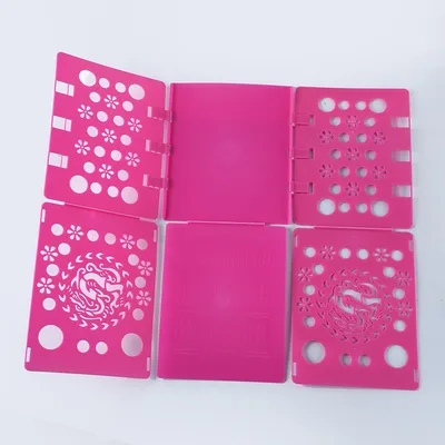 Lazy Folding Clothes Board Artifact Storage Packing Plate Stack Clothes Clothing T shirt Shirt Rose Red - Shop at LoveMi