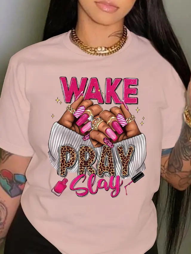 Summer Printed Street Fashion Sweet Short sleeved T shirt Casual Sports Plus Size Women's Clothing Style904 - Shop at LoveMi