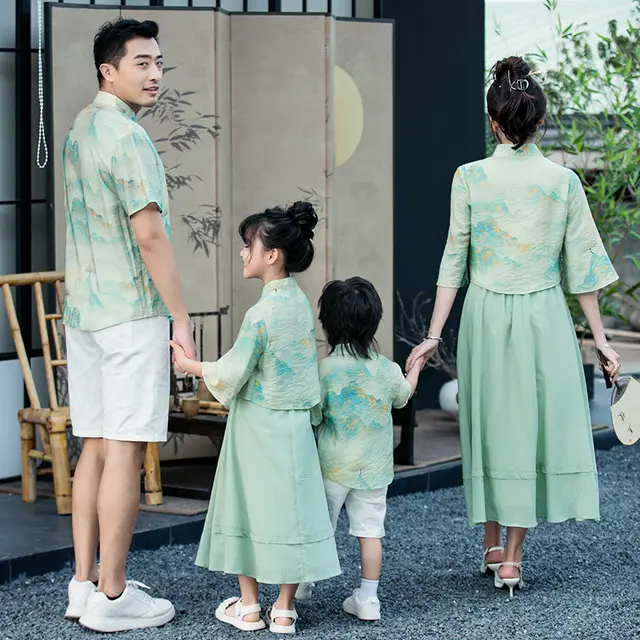 Parent child Leisure Cheongsam Suit Men'S Shorts - Shop at LoveMi