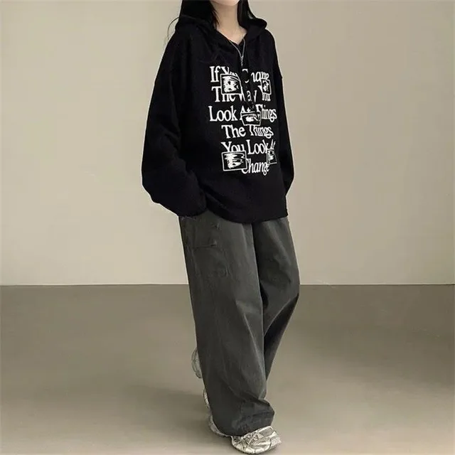 Plaid Sweaters Women's Clothing Fleece Padded Coat Plus Size Top Black Velvet Style - Shop at LoveMi