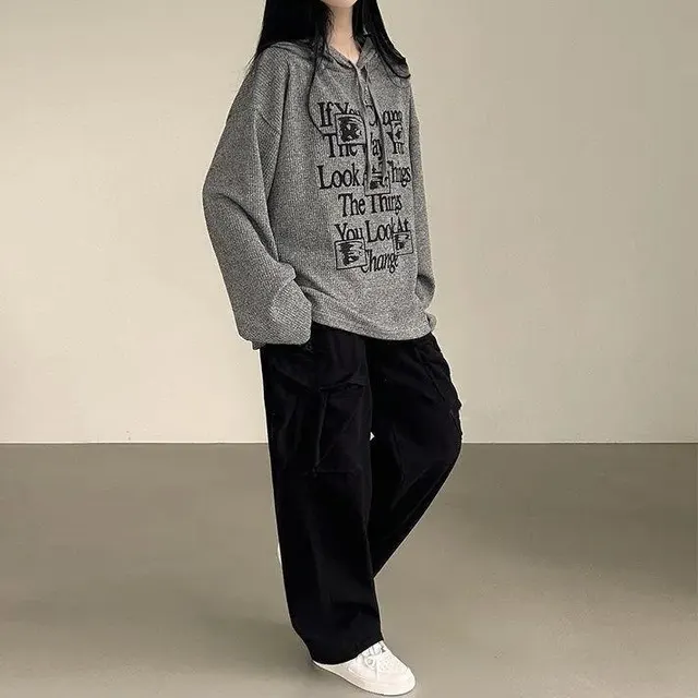 Plaid Sweaters Women's Clothing Fleece Padded Coat Plus Size Top Grey Velvet Style - Shop at LoveMi
