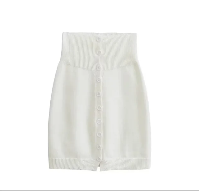 American Style Solid Color Polo Collar Short Suit White Skirt - Shop at LoveMi