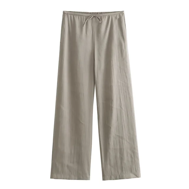 European And American Style Double Breasted Vertical Coat High Waist Straight leg Pants Pants - Shop at LoveMi