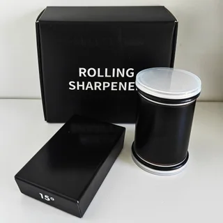 Rolling Cylinder Multi-angle Full Set Sharpening Stone Device - Black