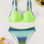 Blue & Green Stripes Colors