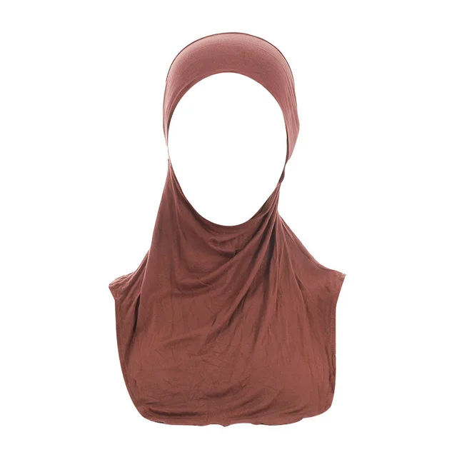 Back Neck Thin Elastic Shawl Hat Dustproof Brown - Shop at LoveMi