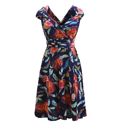 Multiple Wear Lace up Plus Size Women's Clothing Dress Color M - Shop at LoveMi