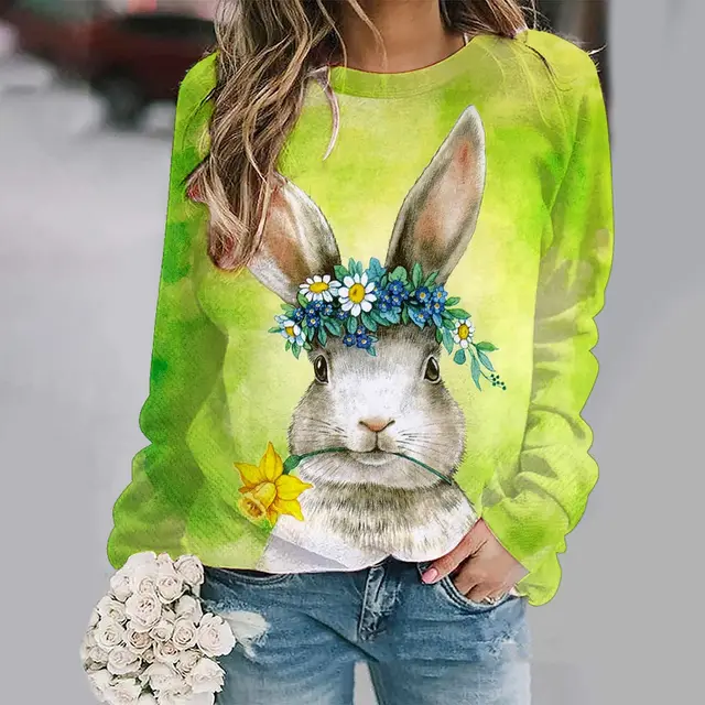 Autumn Animal Graphic Print Crew Neck Raglan Long sleeved Top Rh1C2218116 - Shop at LoveMi